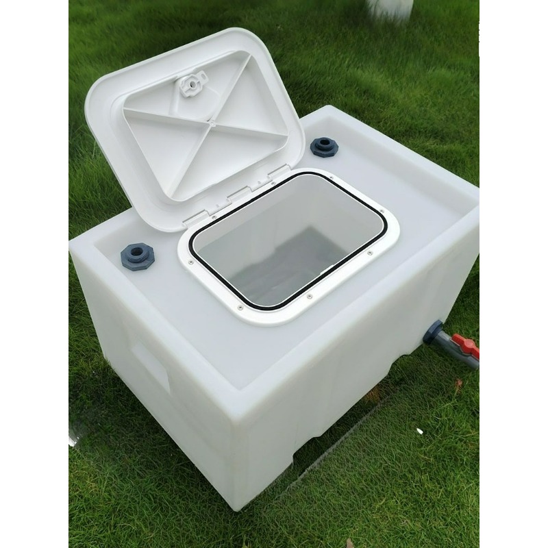 Tackle Box - รถเข็นอเนกประสงค์สำหรับตกปลา กล่องเก็บปลาเป็นๆ กล่องเก็บเหยื่อ กล่องเก็บอุปกรณ์ตกปลา ฝาปิดแบบพลิกได้ ปิดผนึกอย่างดี