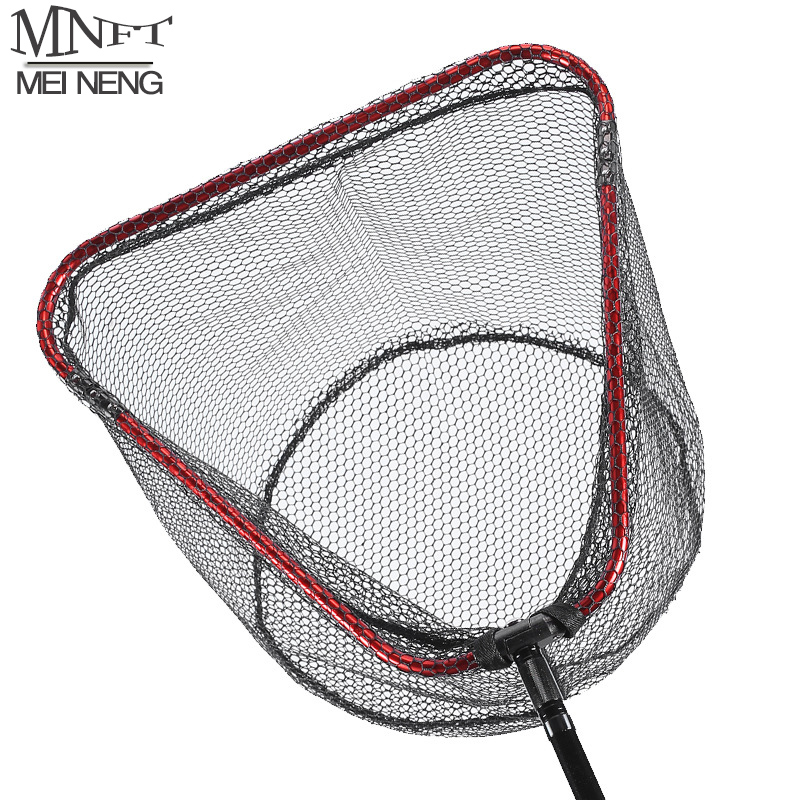 Landing Net Telescopic - อะลูมินัมอัลลอยยางเคลือบปลา Landing สุทธิพับทะเล Telescopic Fly ตกข่ายสำหรับตกปลาลอยตกข่ายสำหรับตกปลา40ซม./60ซม./65ซม.