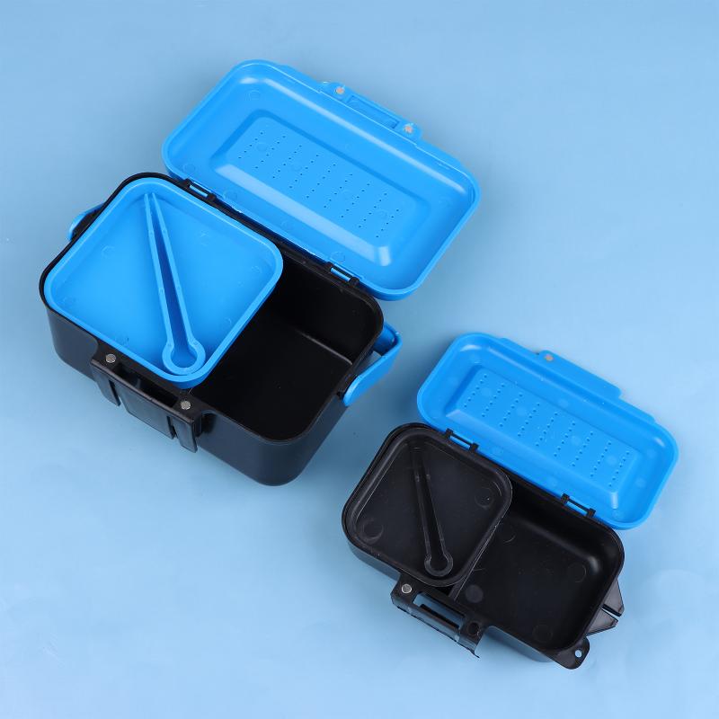 Fishing Equipment Organizer - กล่องใส่เหยื่อตกปลาแบบพกพา กล่องใส่เหยื่อสด ตะขอเกี่ยว กล่องใส่ไส้เดือน กล่องใส่อุปกรณ์ตกปลาแบบคาดเอว สำหรับตกปลาแบบกลางแจ้ง