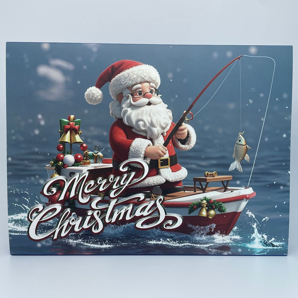 Tackle Box - กล่องของขวัญอุปกรณ์ตกปลาคริสต์มาส ปฏิทินนับถอยหลัง 24 วันของคริสต์มาส ปฏิทินจุติพร้อมเหยื่อตกปลาสำหรับนักตกปลา ผู้ชาย