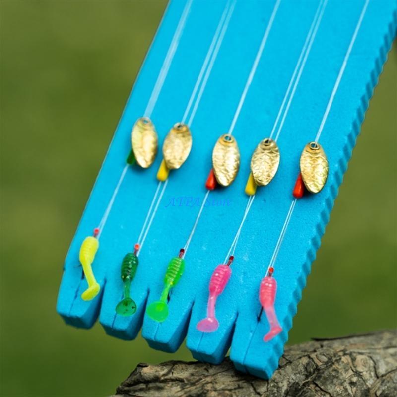 Trout Fishing Lure - U13C 50 ชิ้นเหยื่อตกปลาสำหรับน้ำจืดน้ำเค็ม Paddle Tail Swimbaits