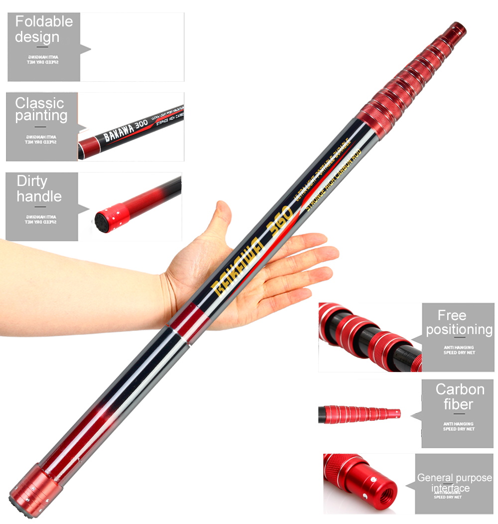 BAKAWA ตกข่ายสำหรับตกปลา Teles - Landing Net Telescopic บทวิจารณ์และราคา