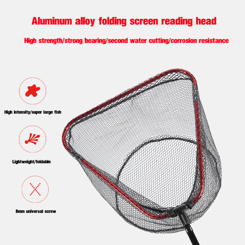 อะลูมินัมอัลลอยยางเคลือบปลา La - Landing Net Telescopic บทวิจารณ์และราคา