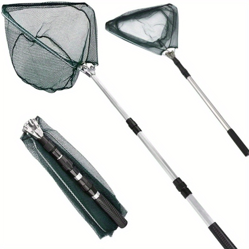 ตาข่ายดักปลาแบบพับได้ รูปทรงสา - Landing Net Telescopic บทวิจารณ์และราคา