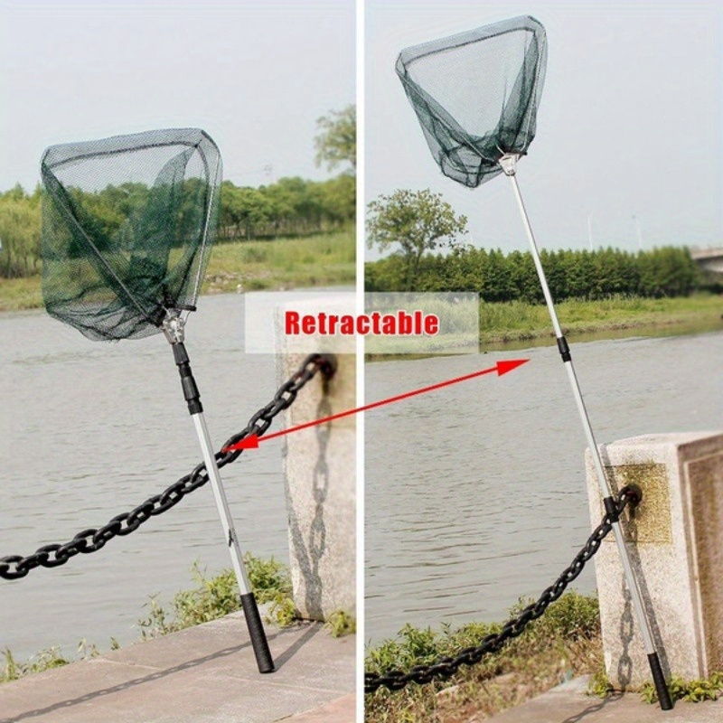 ตาข่ายดักปลาแบบพับได้ รูปทรงสา - Landing Net Telescopic บทวิจารณ์และราคา