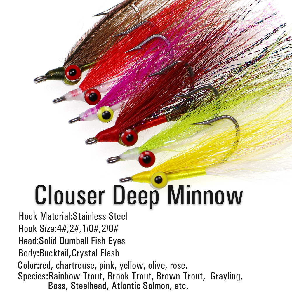 Wifreo 3 pcs/6 pcs Bucktail Cl - Trout Fishing Lure บทวิจารณ์และราคา