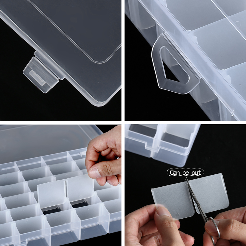 36 กริดพลาสติกกล่องคอนเทนเนอร์ - Fishing Equipment Organizer บทวิจารณ์และราคา